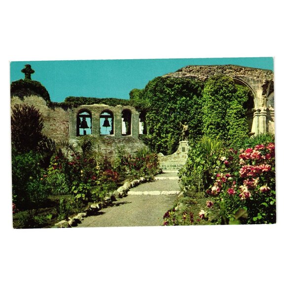Vintage Mission San Juan Capistrano Postcard California Great Stone Church 1776 - Picture 1 of 2